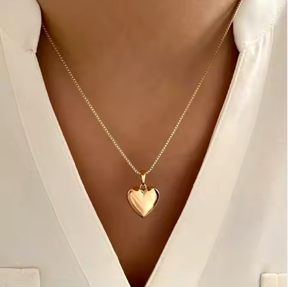 Heart-Shaped 18K Gold-Plated Jewelry | Durable, Waterproof, Nickel-Free, Anti-tarnish