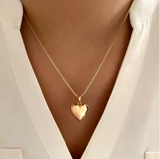 Heart-Shaped 18K Gold-Plated Jewelry | Durable, Waterproof, Nickel-Free, Anti-tarnish